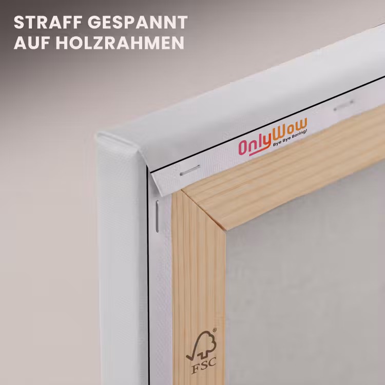 Leinwandbild - Frau - Champagner - Modern — 5