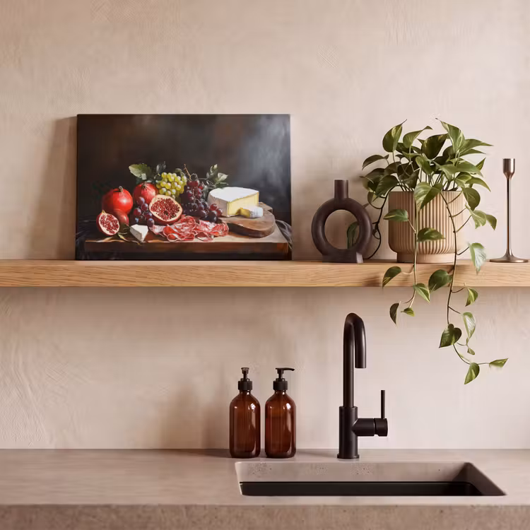 Leinwandbild - Trinktafel - Stilleben - Vintage — 3