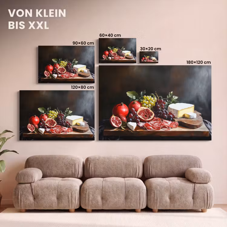 Leinwandbild - Trinktafel - Stilleben - Vintage — 6