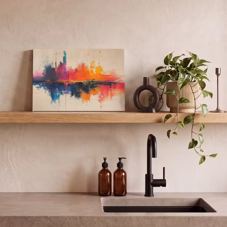 Leinwandbild - Aquarell - Kunst - Modern — 3