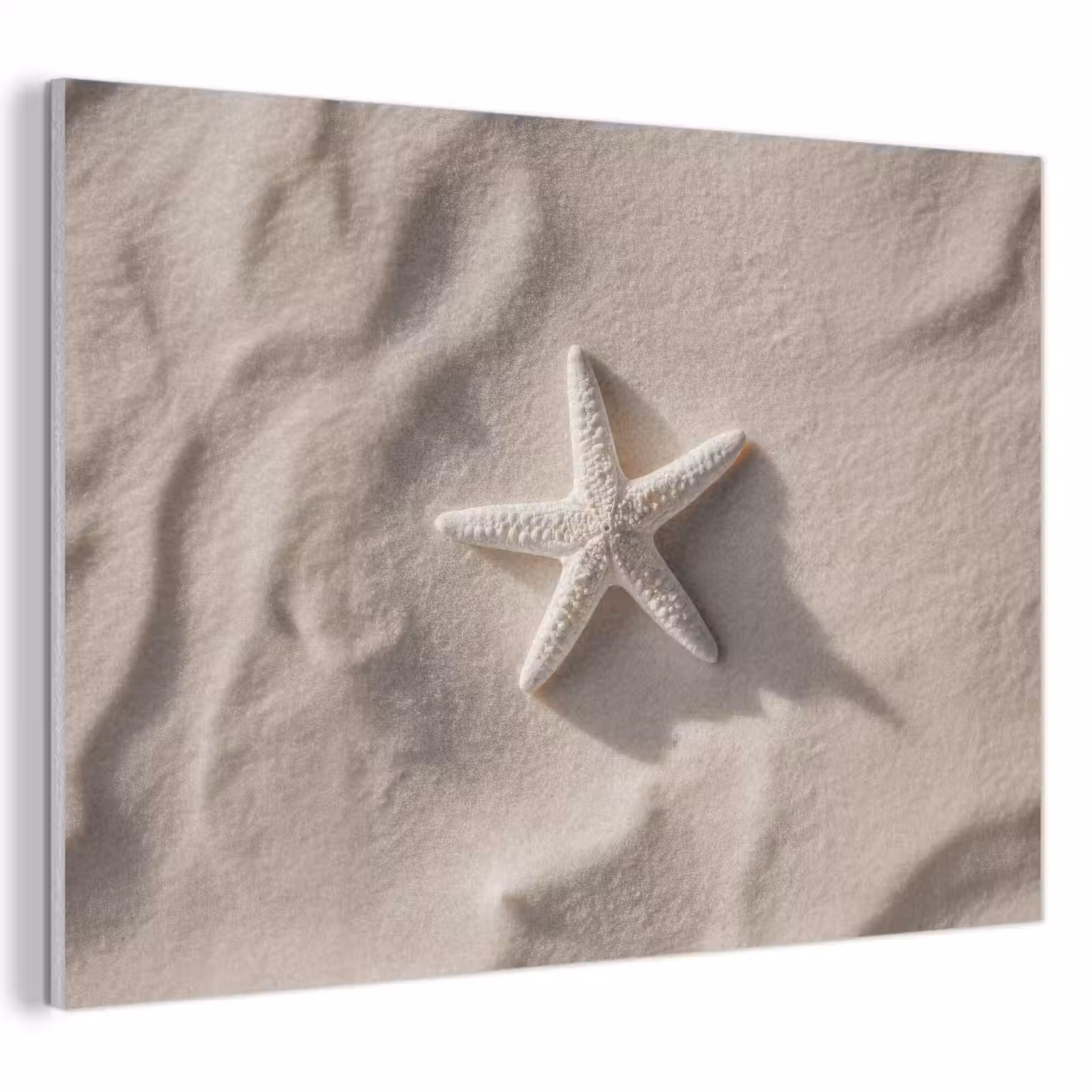 Akustikbild - Strand - Seestern - Sand - Beige — 1