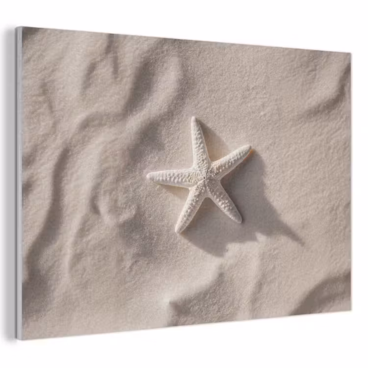 Akustikbild - Strand - Seestern - Sand - Beige — 1