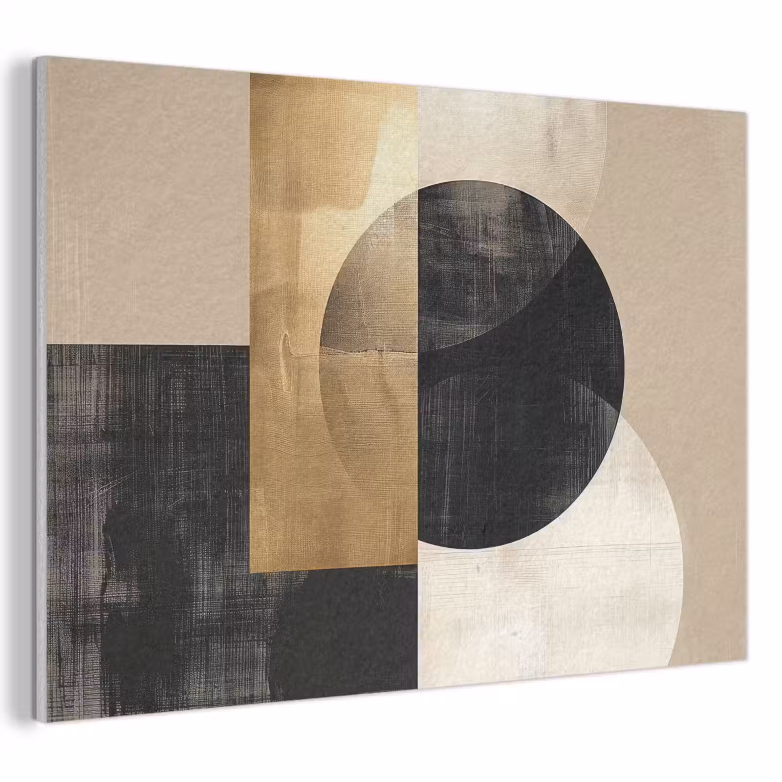 Akustikbild - Abstrakt - Gold - Schwarz - Kunst — 1
