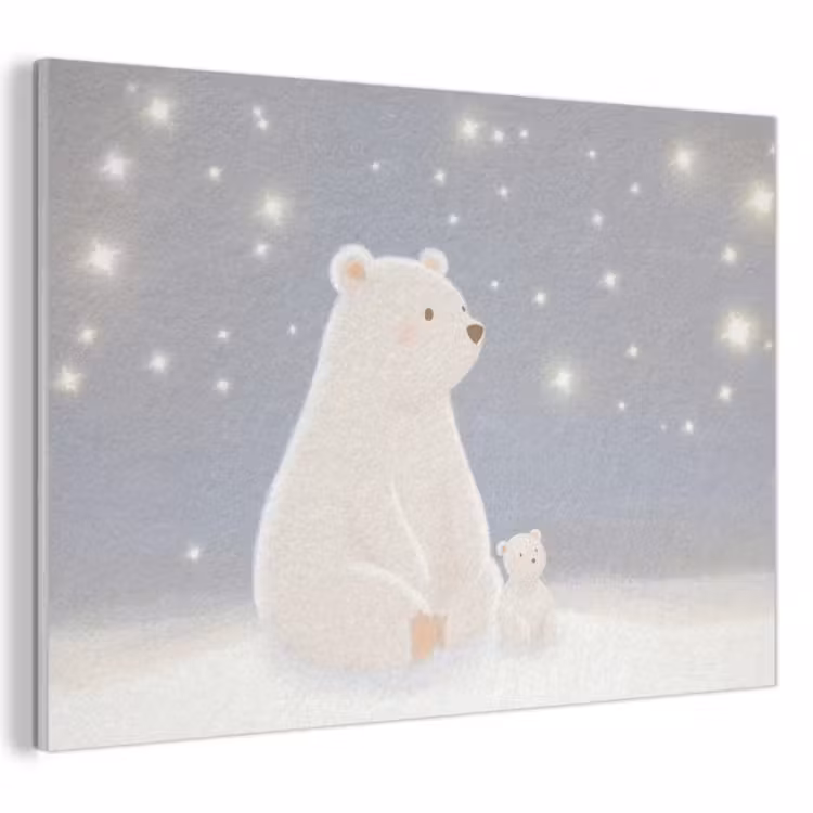 Akustikbild - Eisbär - Schnee - Sterne - Blau — 1