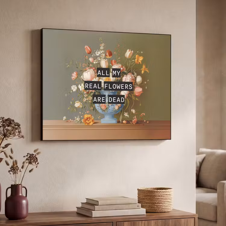 Art Frame - Blume - Zitat - Vintage - Kunst — 3