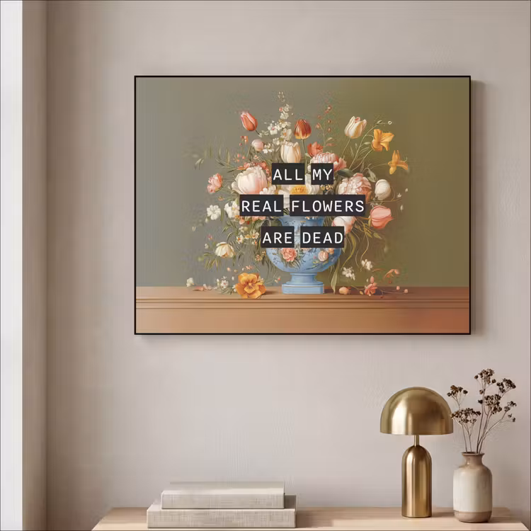 Art Frame - Blume - Zitat - Vintage - Kunst — 4