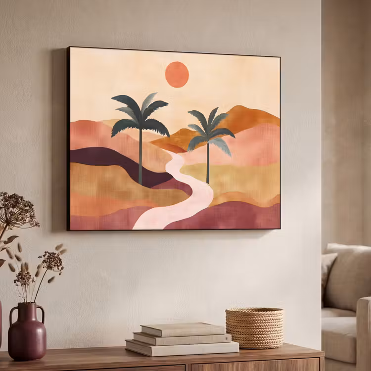 Art Frame - Hügel - Palmen - Abstrakt — 3