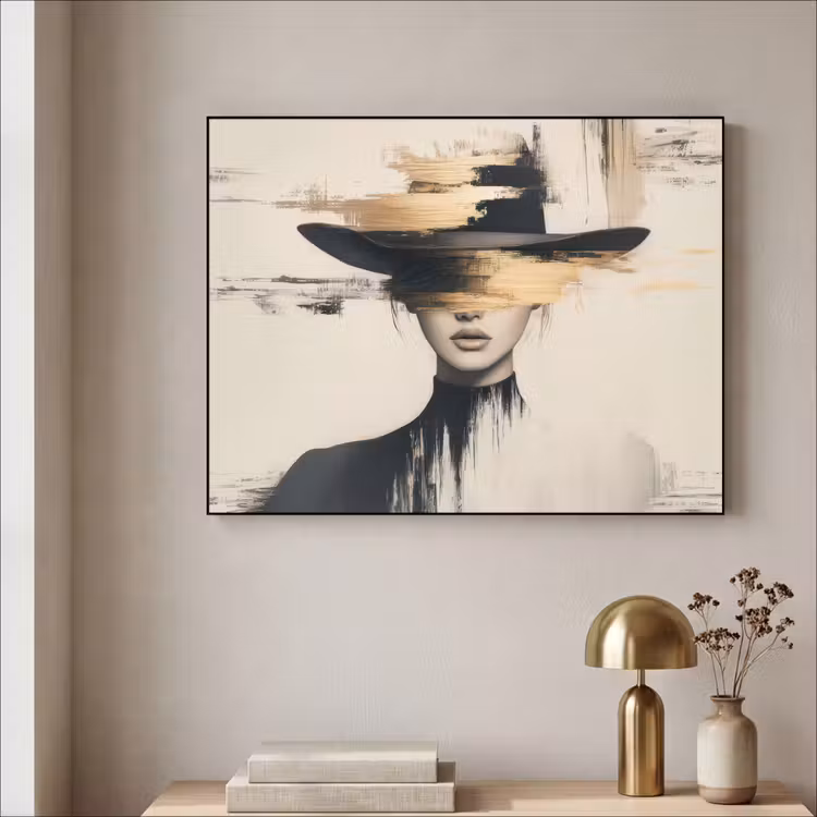 Art Frame - Frau - Hut - Farbe — 4