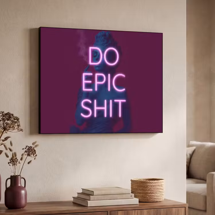 Art Frame - Büste - Neon - LED - Buchstaben — 3