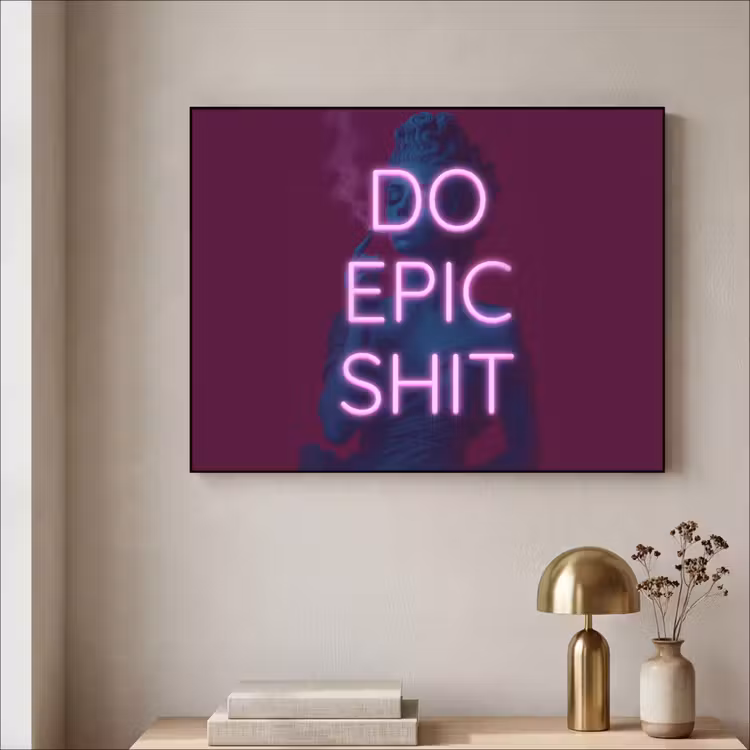 Art Frame - Büste - Neon - LED - Buchstaben — 4