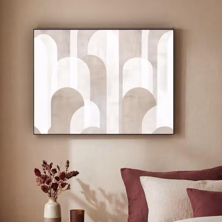 Art Frame - Abstrakte Bögen - Modern - Beige — 2