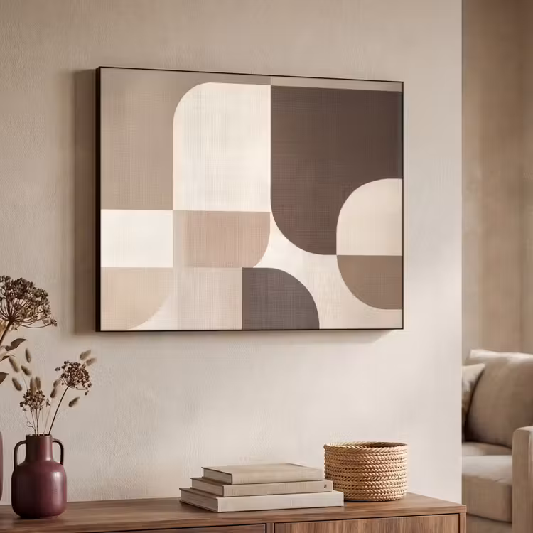 Art Frame - Geometrisch - Gewebte Struktur - Modern — 3