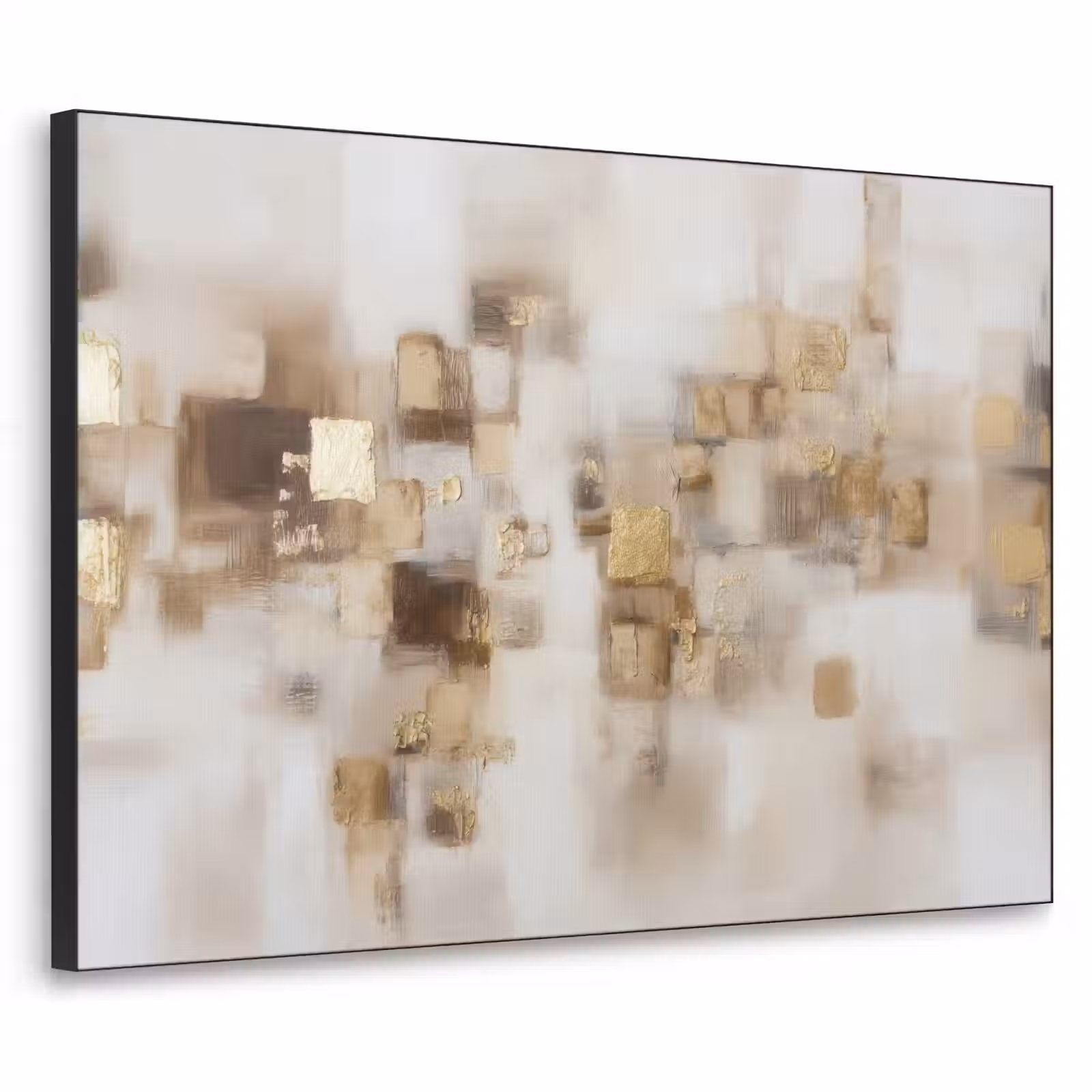 Art Frame - Abstrakte Quadrate - Erdtöne - Neblig — 1