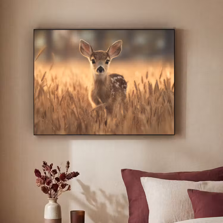 Art Frame - Hirsche - Kornfeld - Braun — 2