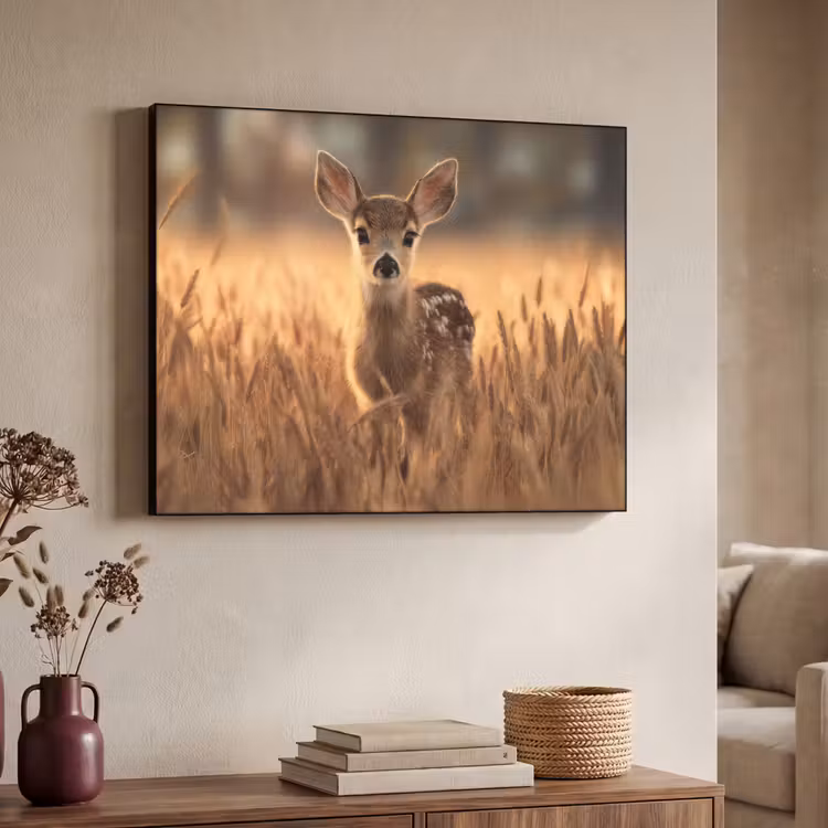 Art Frame - Hirsche - Kornfeld - Braun — 3