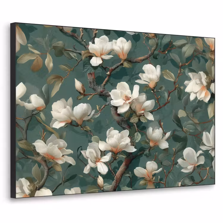 Art Frame - Blumen - Zweige - Weiß - Klassisch — 1