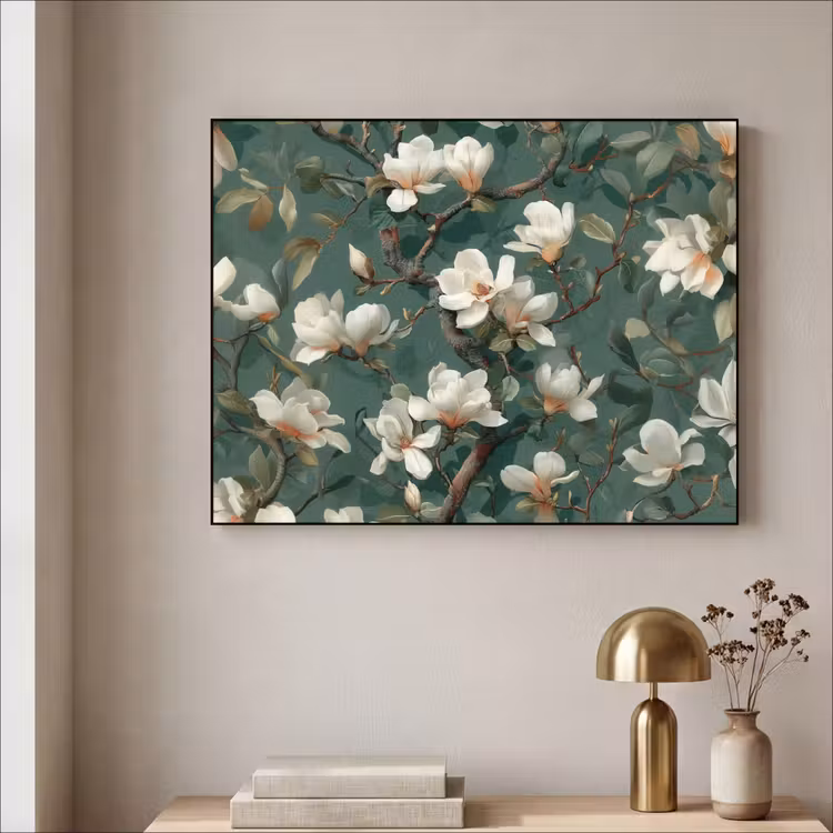 Art Frame - Blumen - Zweige - Weiß - Klassisch — 4