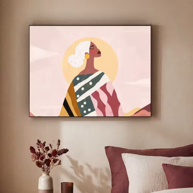 Art Frame - Frau - Sonne - Bunt — 2