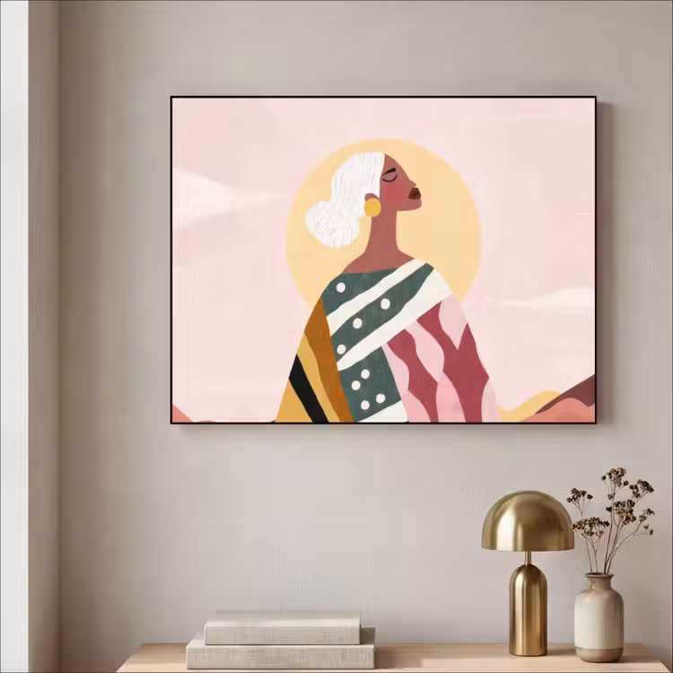 Art Frame - Frau - Sonne - Bunt — 4