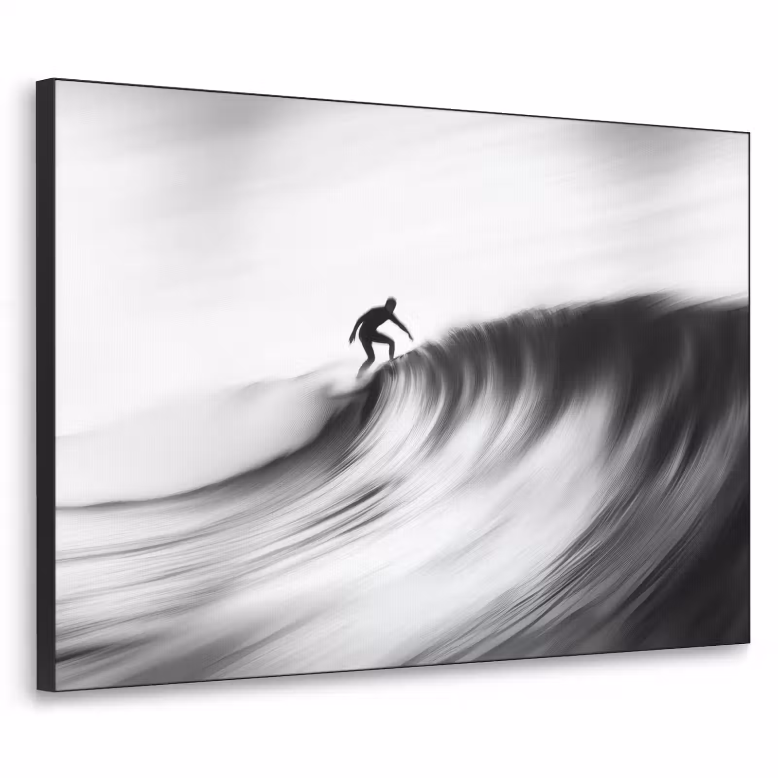 Art Frame - Surfer - Welle - Verblasst - Schwarz — 1