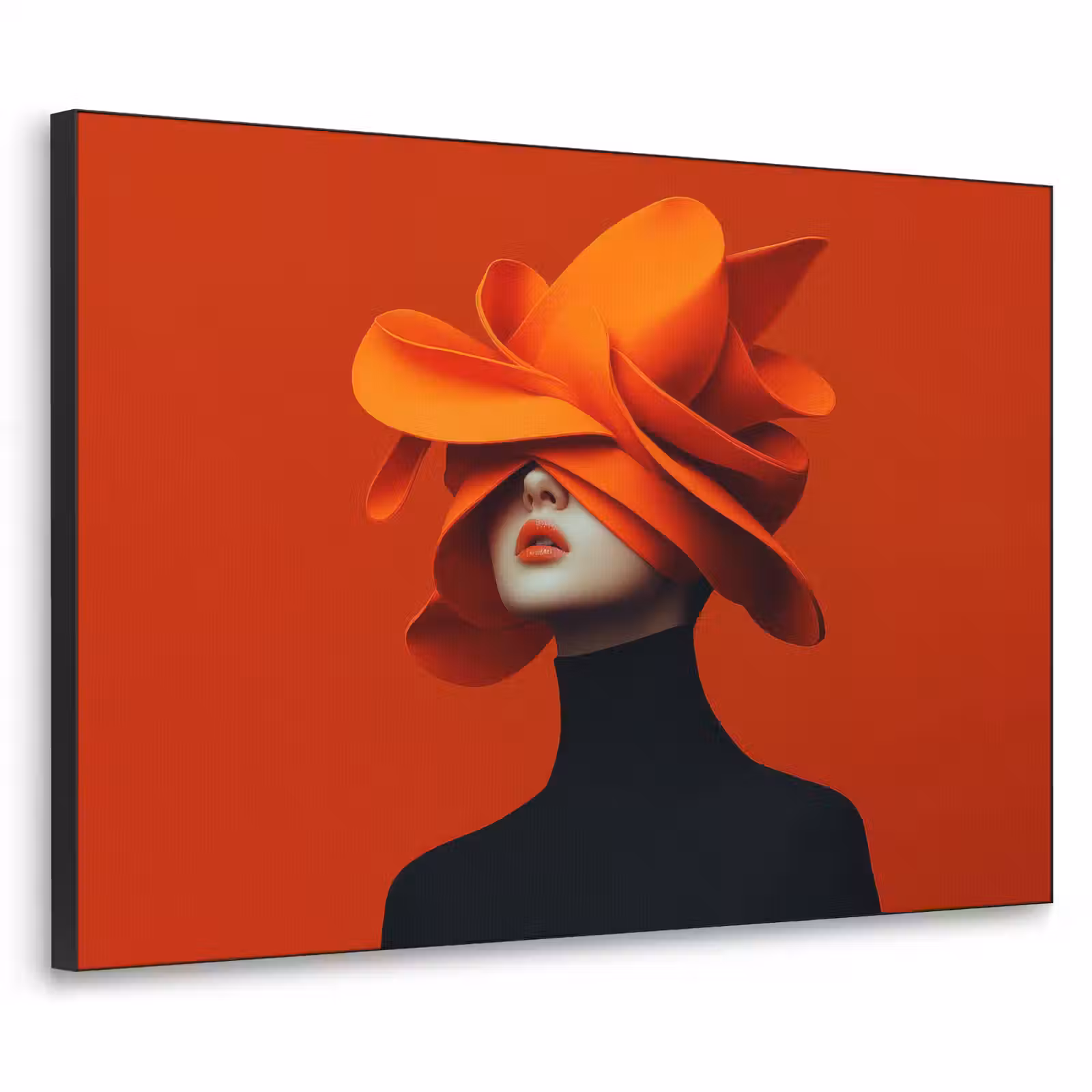 Art Frame - Orange - Hut - Frau — 1