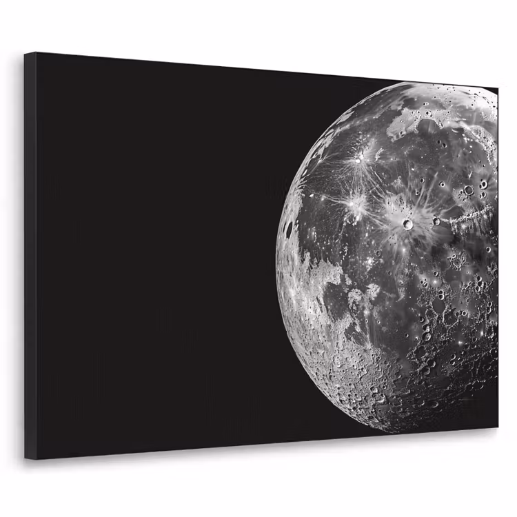Art Frame - Nahaufnahme - Mond - Weiß - Textur — 1
