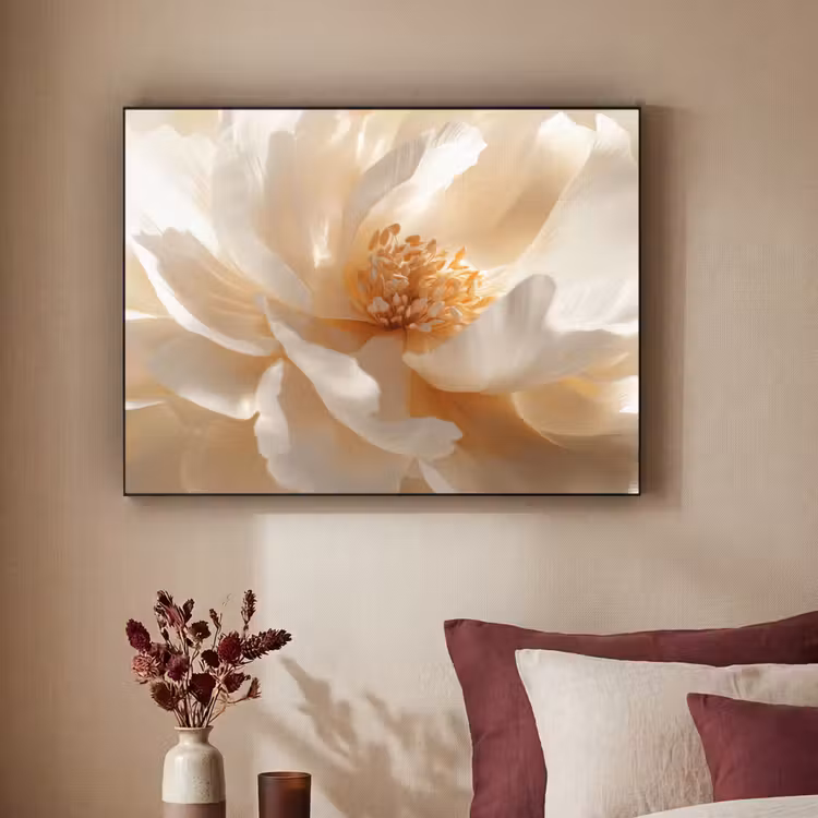 Art Frame - Nahaufnahme - Pfingstrose - Weiß — 2