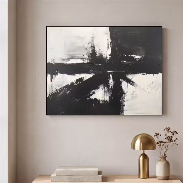 Art Frame - Modern - Schwarz und weiß - Abstrakt - Kunst — 4