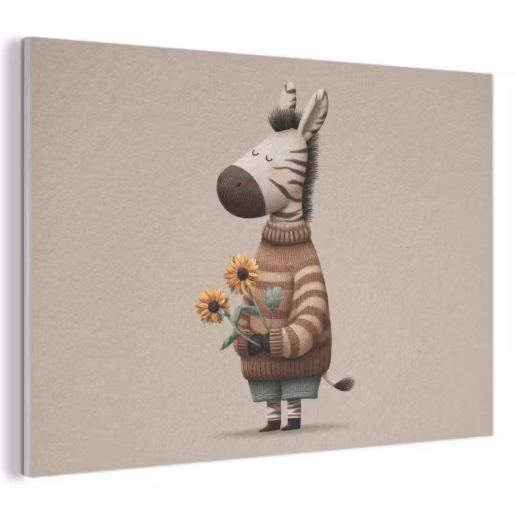 Akustikbild - Zebra - Sonnenblumen - Warm — 1