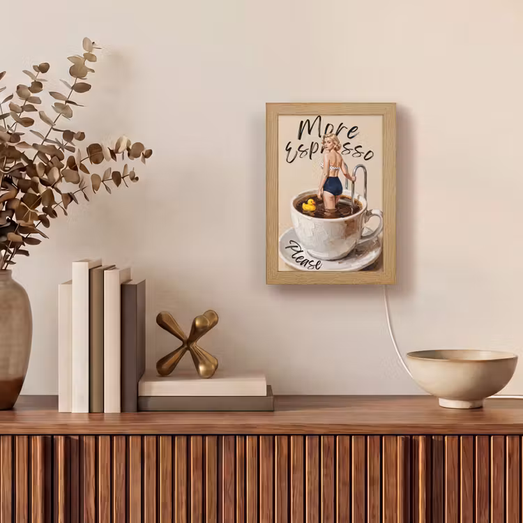 Tischlampe - Mehr Espresso - Kaffee - Ente — 4