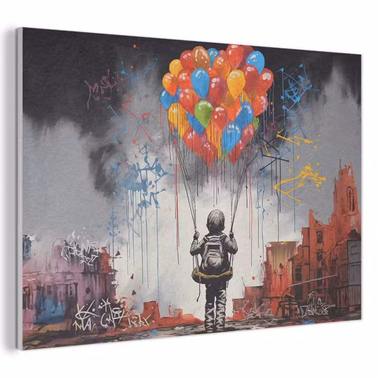Akustikbild - Junge - Luftballons - Bauwerke - Kunst — 1