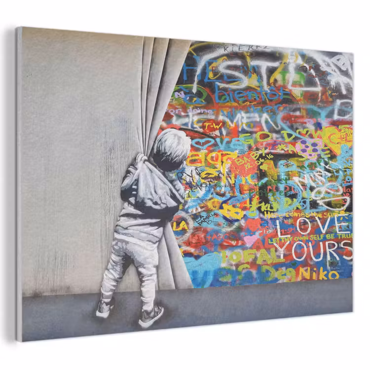 Akustikbild - Graffiti - Illusion - Junge - Straßenkunst — 1