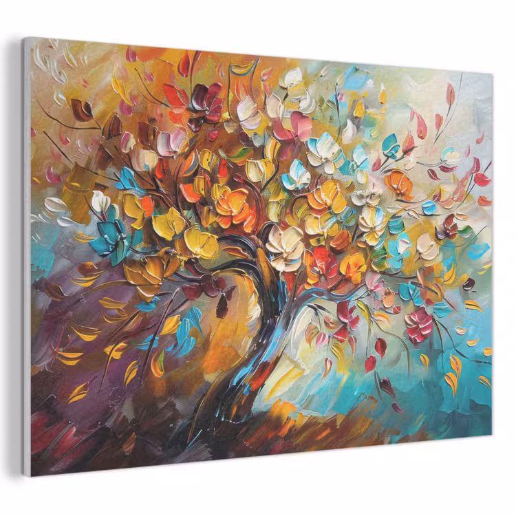 Akustikbild - Baum - Abstrakt - Bunt - Blumen — 1