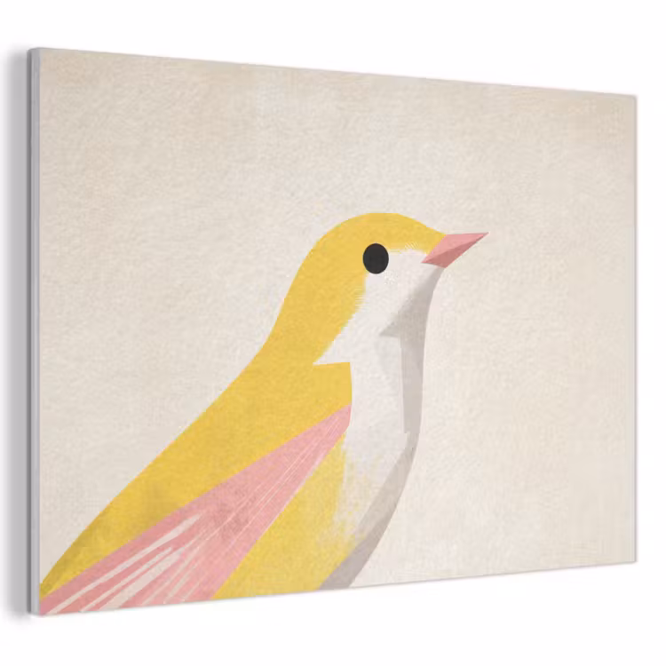 Akustikbild - Vogel - Minimalistisch - Gelb — 1