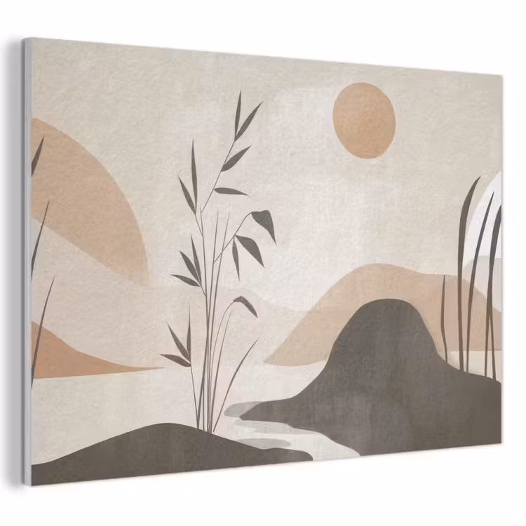 Akustikbild - Japandi - Landschaft - Beige — 1