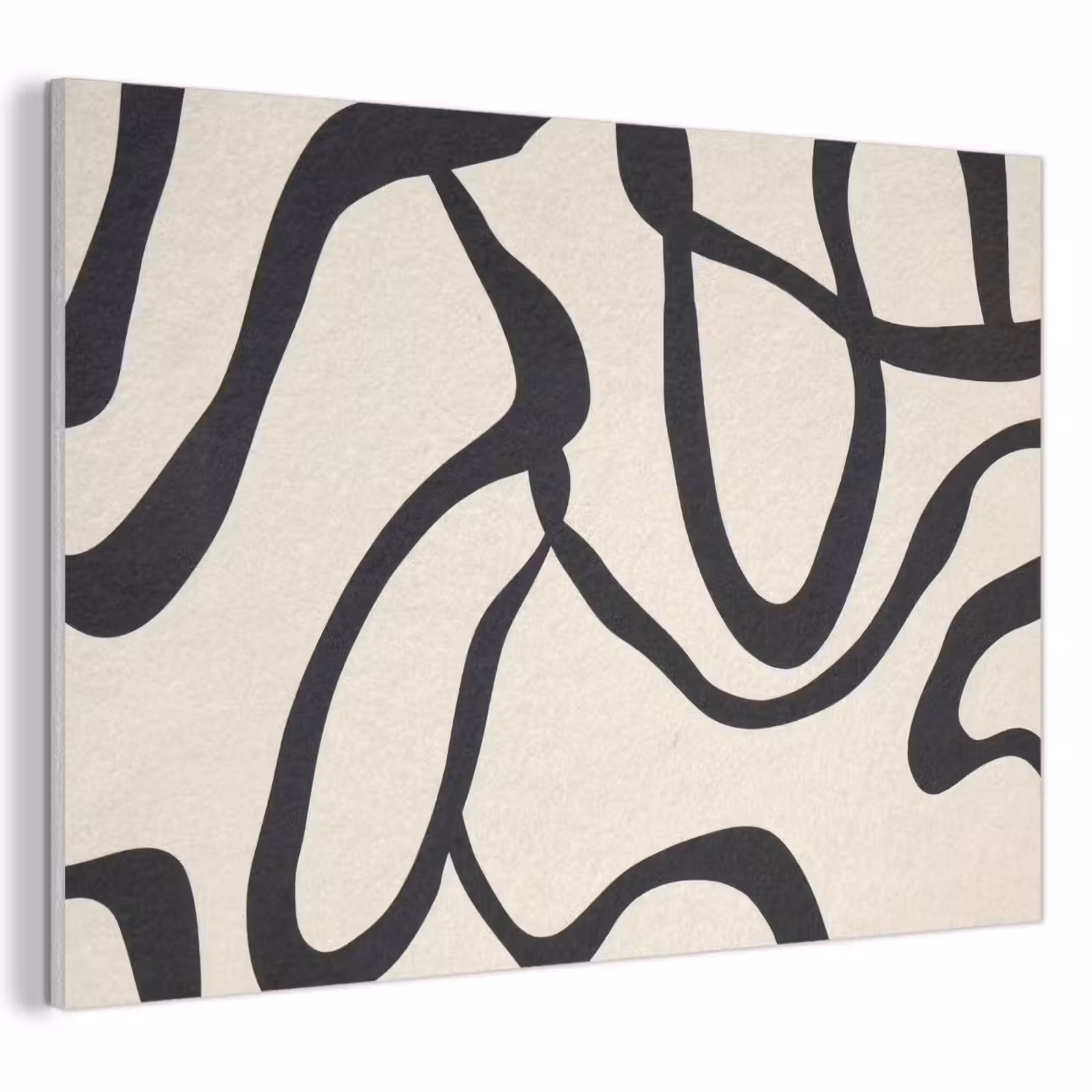 Akustikbild - Abstrakt - Linien - Modern - Beige — 1