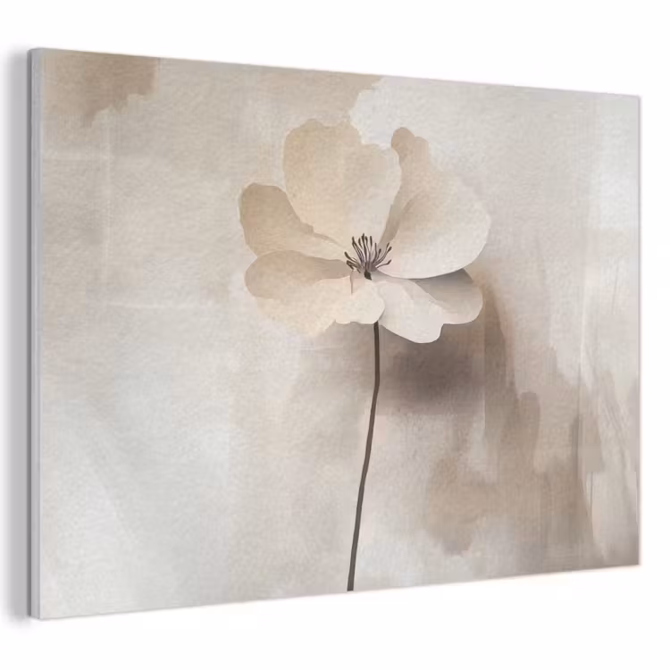 Akustikbild - Blume - Beige - Farbe - Schatten — 1