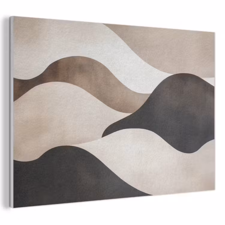 Akustikbild - Wellen - Abstrakt - Beige — 1