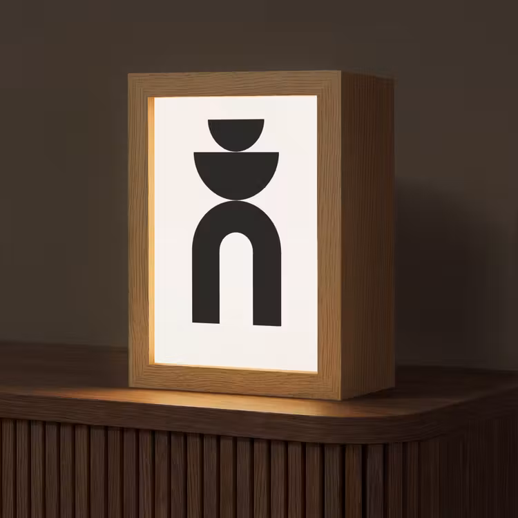 Tischlampe - Minimalistisch – Kunst – Weiß — 1