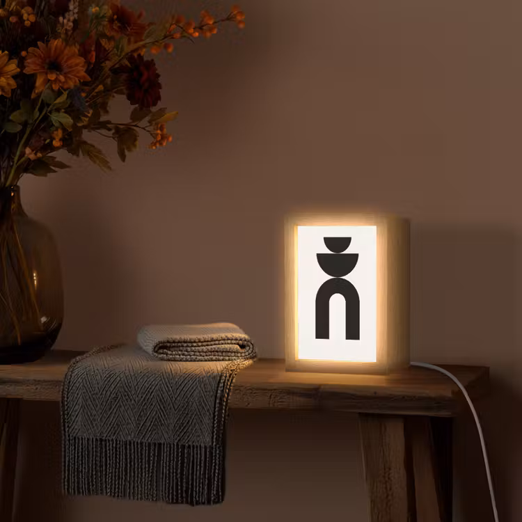 Tischlampe - Minimalistisch – Kunst – Weiß — 3