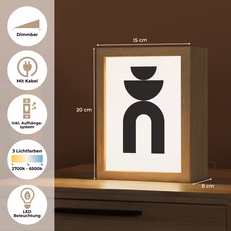 Tischlampe - Minimalistisch – Kunst – Weiß — 6