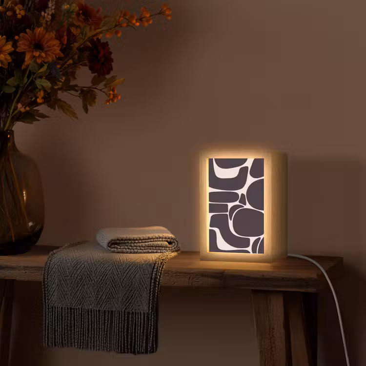 Tischlampe - Muster – Organisch – Schwarz — 3