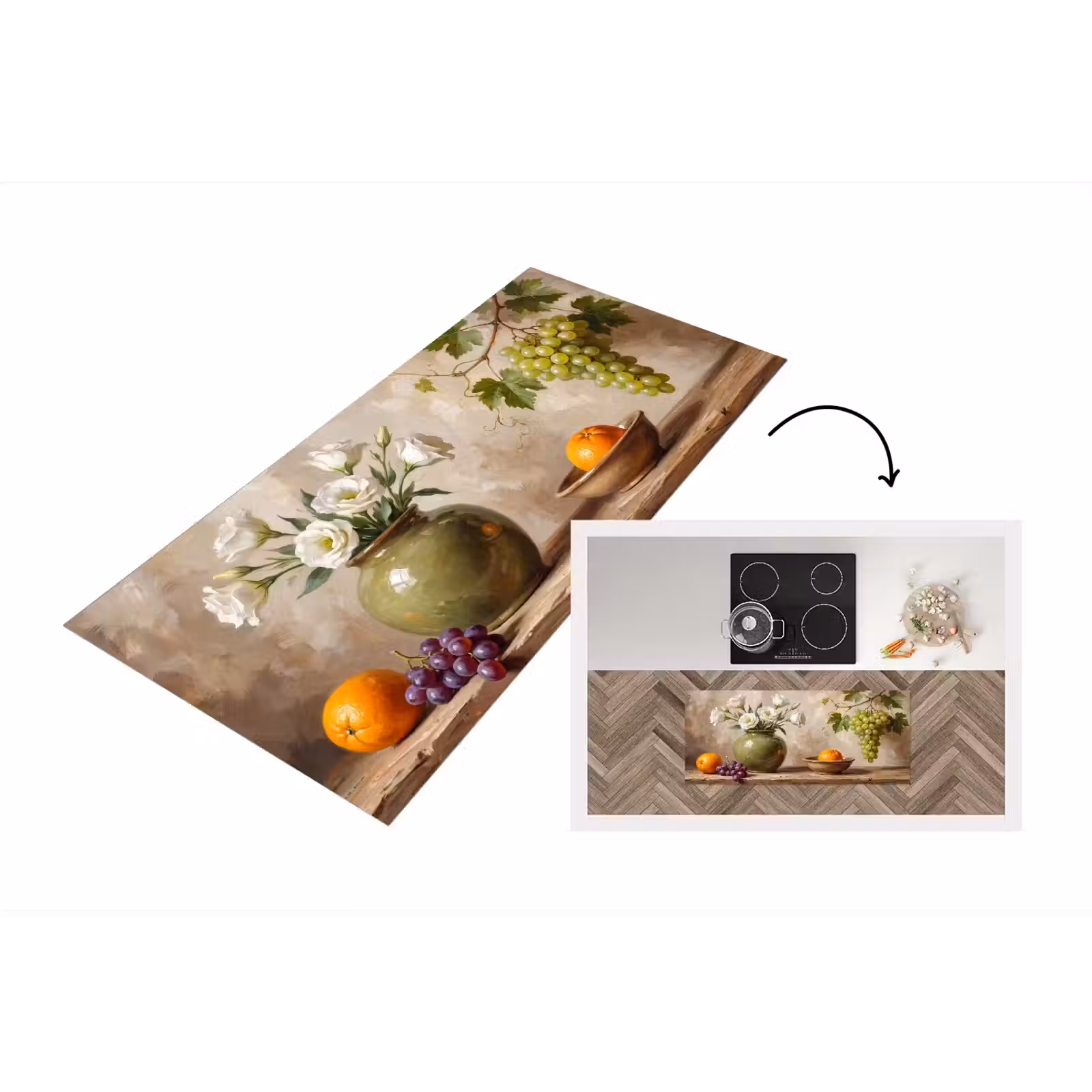 Küchenläufer - Blumen – Obst – Stillleben — 1