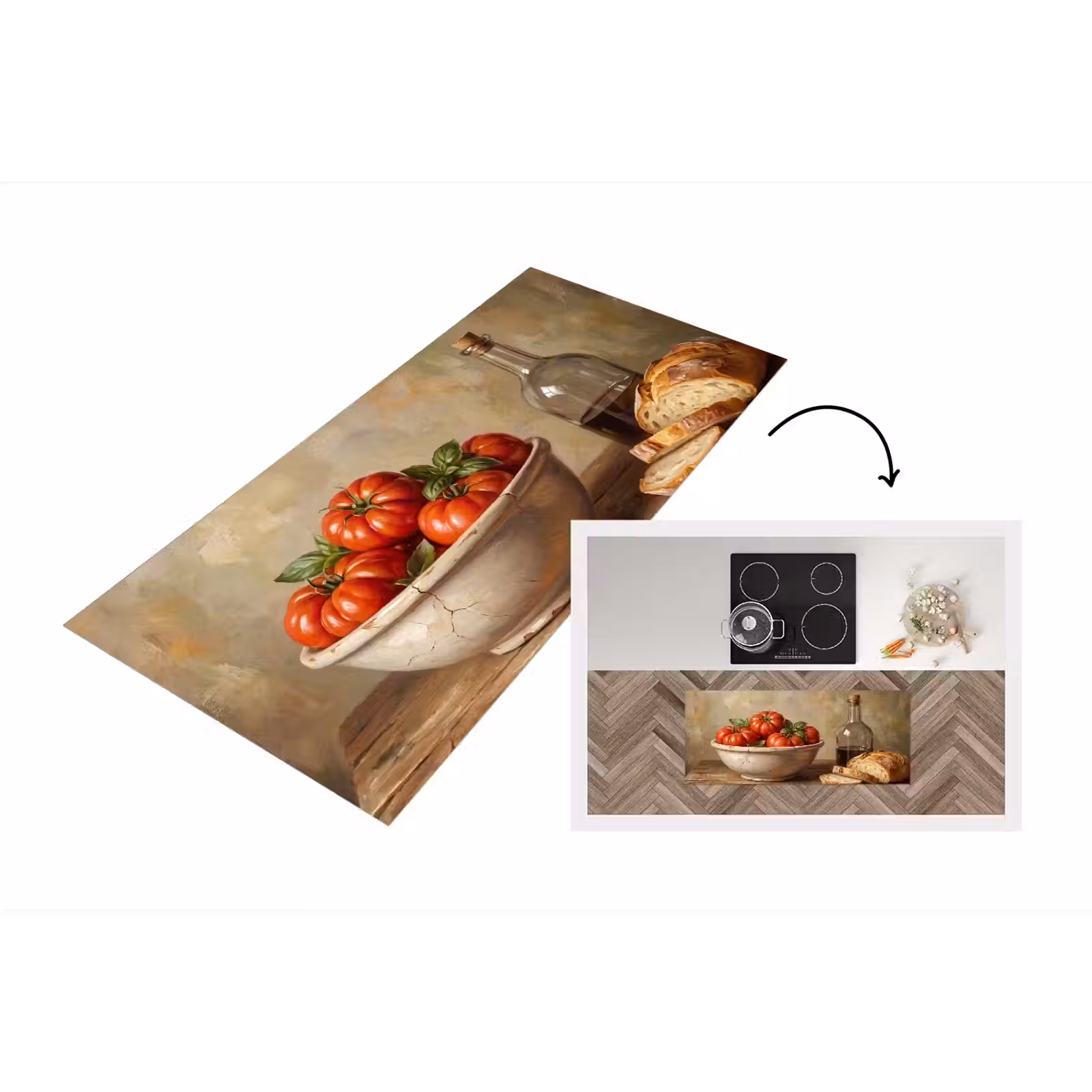 Küchenläufer - Tomaten – Schüssel – Essen — 1