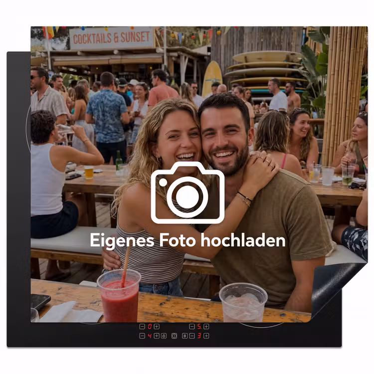 Herdabdeckplatte mit Foto — 1