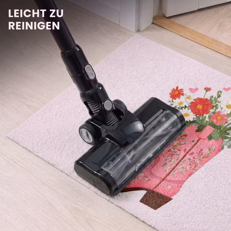 Fußmatte - Cowboystiefel - Rosa - Strauß - Blumen — 9