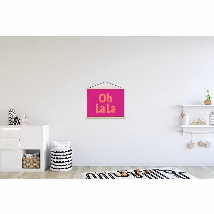 Stoffbild - Oh la la - Leopardenmuster - Rosa — 2