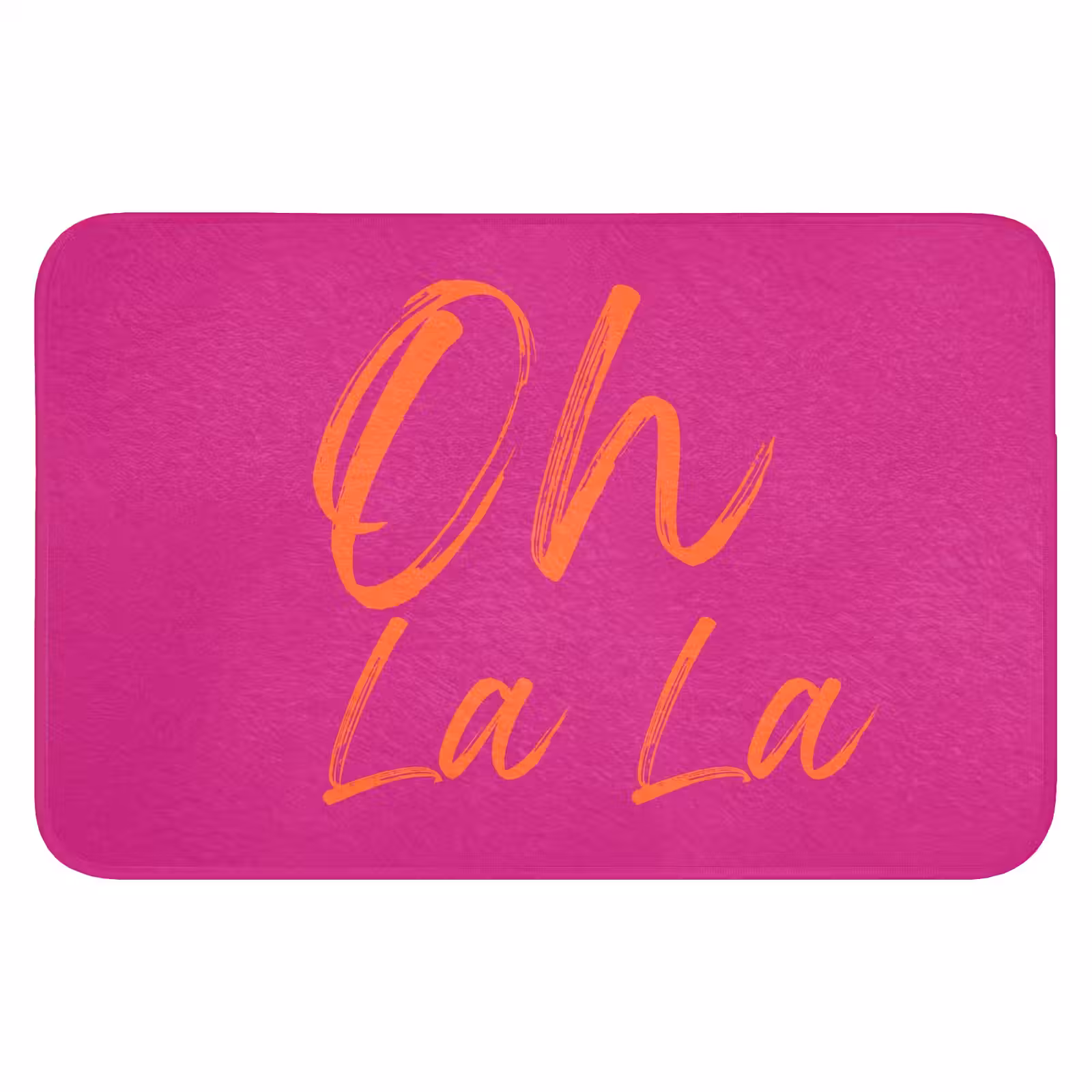 Badematte - Oh la la - Orange - Rosa — 1
