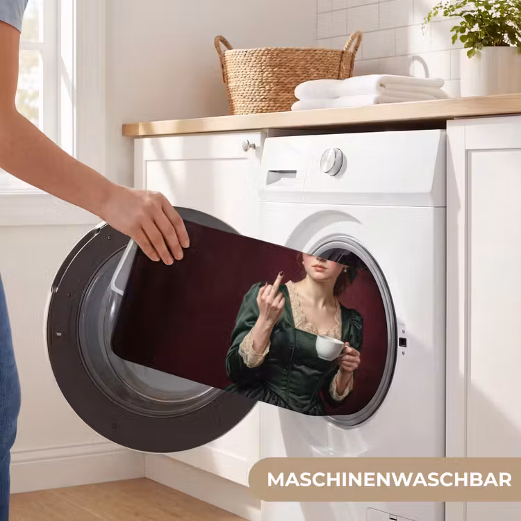 Badematte - Kaffee - Frau - Mittelfinger — 7