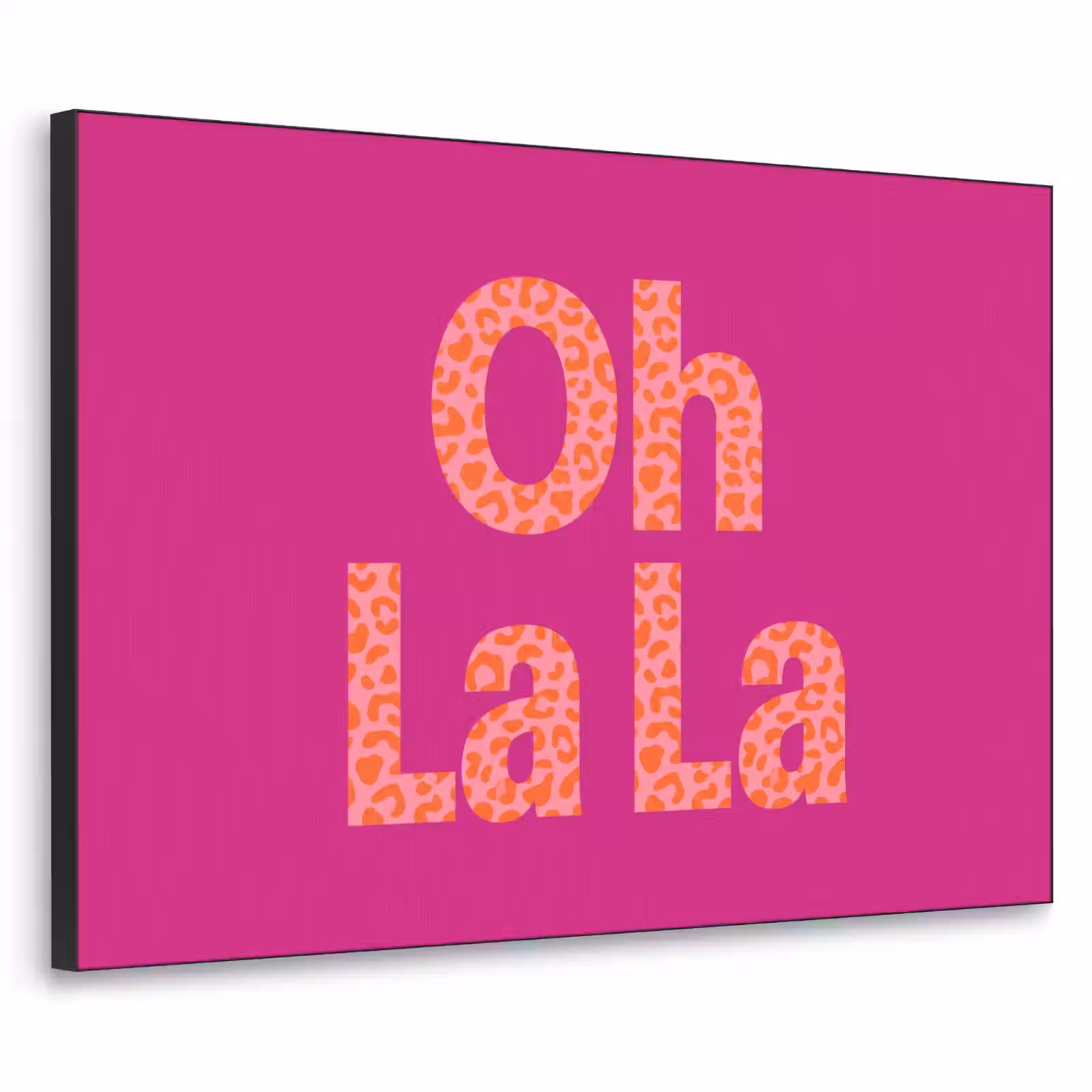 Art Frame - Oh la la - Leopardenmuster - Rosa — 1